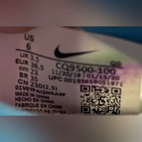 Nike ZoomX Vista Grind Womens Size 6 Shoes Sneakers Green Strike Vivid Purple - Picture 11 of 12